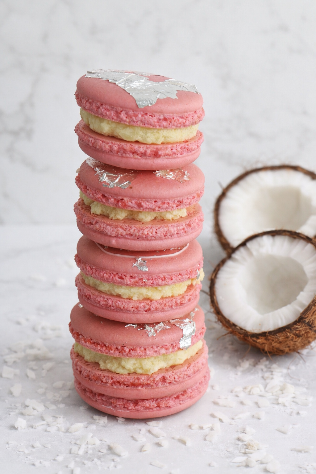 Coconut Burfi Macaron
