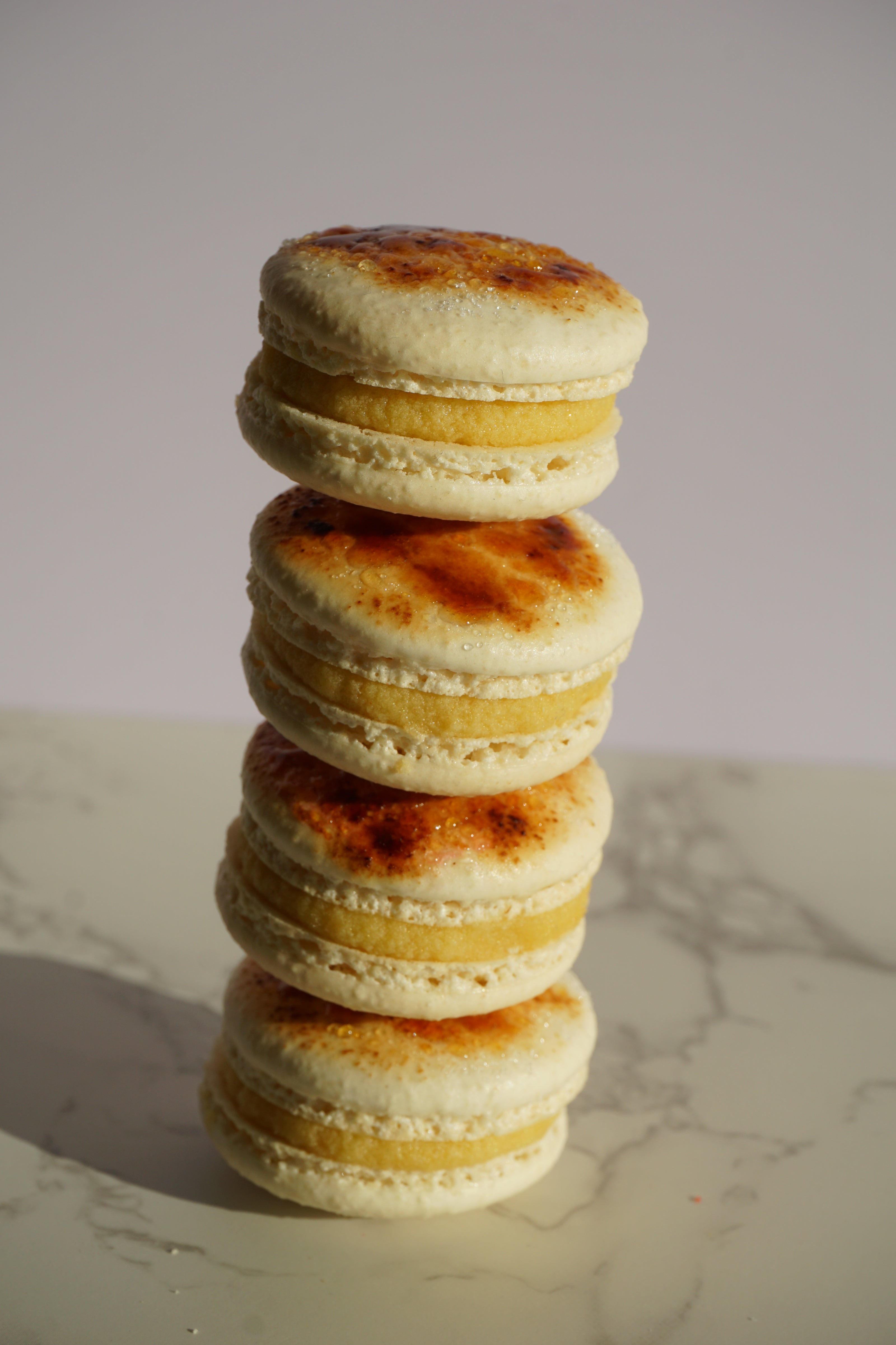 Creme Brulee Macaron