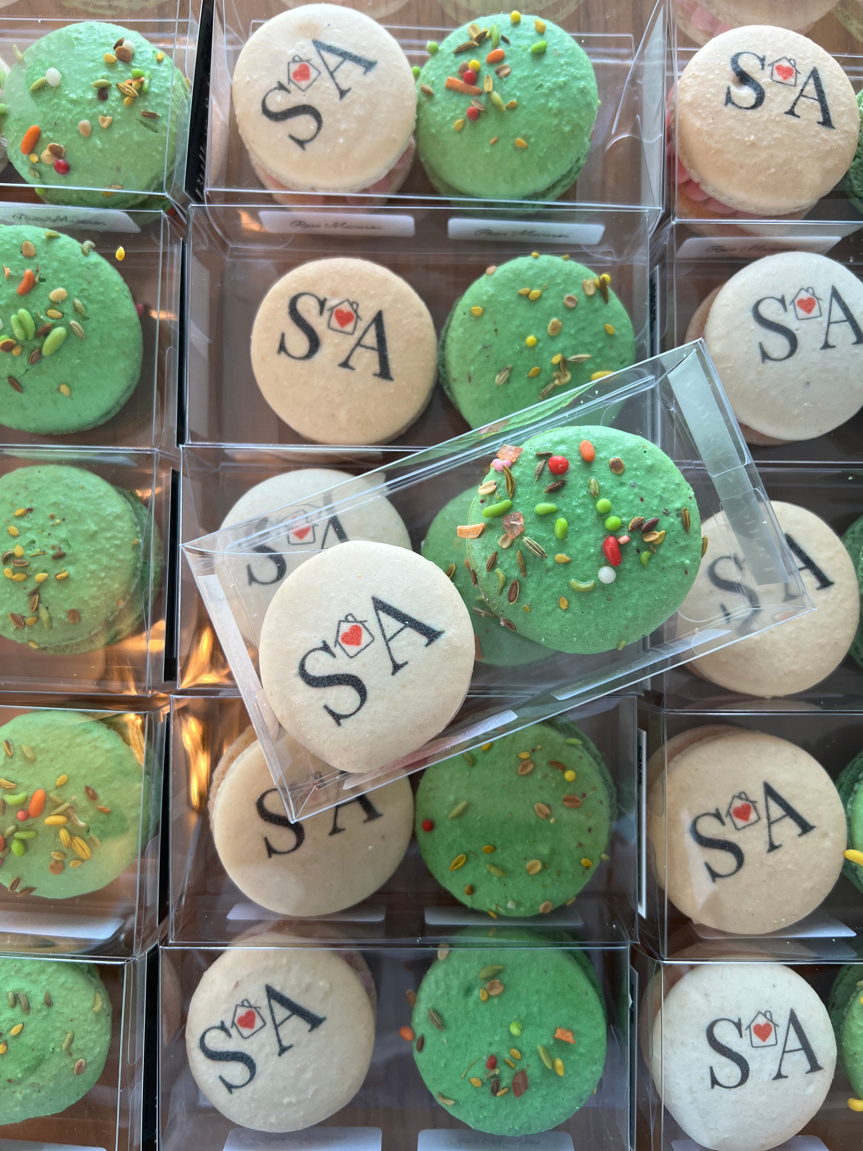 Custom House warming macaron with initials