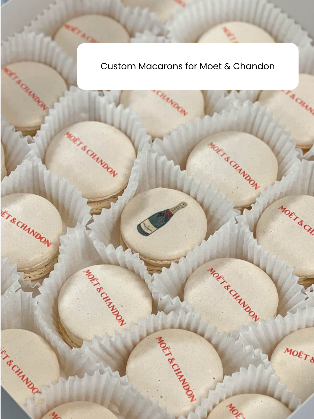 Moet Chandon Corporate Logo Macarons