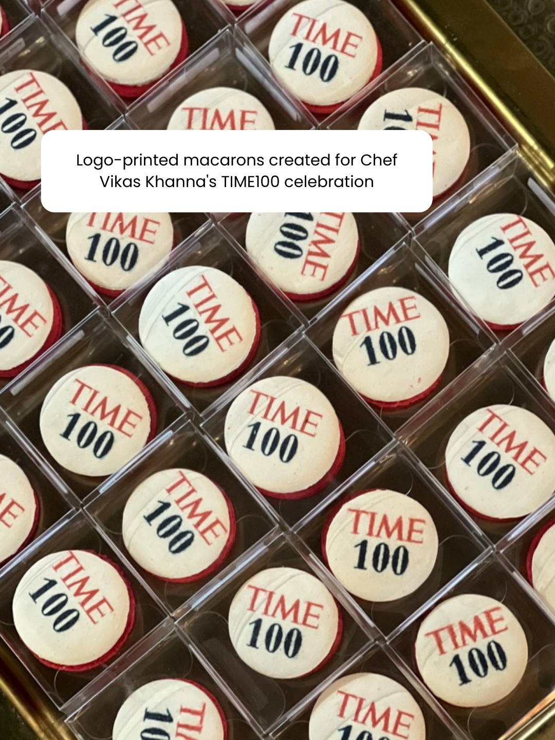 TIME 100 Celebration Logo Macarons